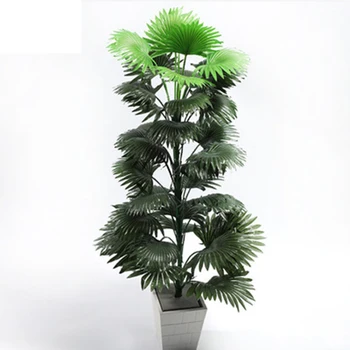 90cm Büyük Yapay Bitki Tropikal Palmiye Ağacı Yaprakları Monstera Hindistan Cevizi Ağacı Pot Olmadan Balkon Bahçe Ev Dekor Sahte Bitki