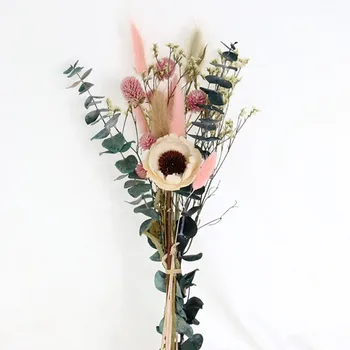Ebedi Kurutulmuş Gül Doğal Kamış buket çiçekler Düğün Dekorasyon Centerpiece Düzenleme Ev Dekor