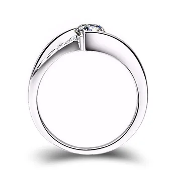Yeni AAA Kübik Zirkonya Promise Yüzükler Kadınlar için Zarif Gümüş Renk Düğün Nişan Yüzüğü Yıldönümü sevgililer Günü Hediyeleri 3