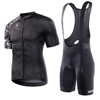 DEMİR Elastik Interface ® Yastık Yükseltme Önlük Şort 2021 Yaz MTB Bisiklet Setleri Takım Forması Gömlek bisikletçi giysisi Takım Elbise Tayt 3