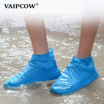 Yeniden kullanılabilir Lateks Su Geçirmez yağmur ayakkabıları Kapakları kaymaz Kauçuk Kalınlaşmak yağmur botu Galoş kaymaz Çizme Koruyucu Kapakları