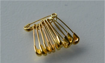 1000 adet 1.8 cm/18mm Renkli Küçük Altın Başörtüsü Paslanmaz Çelik Emniyet Pimleri İğneler İğneler