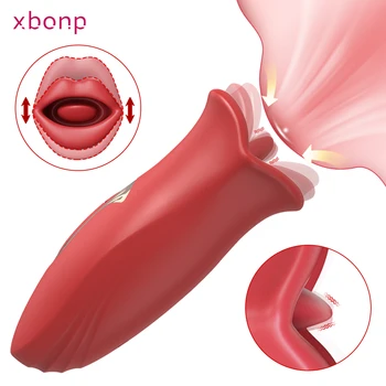 Klitoral Yalama Dil Vibratörler Oral Seks Oyuncakları Kadınlar için Vajina Kadın Klitoris Stimülatörü Meme Masturbator Yetişkin Tedarikçiler
