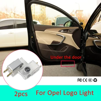 4 adet Led araba kapı ışık Opel Insignia 2009 İçin 2010 2011-2018 Amblemi Karşılama ışık projektör lazer lamba Aksesuarları