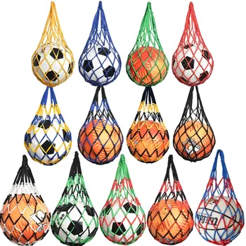 Futbol Net Çanta Basketbol Naylon Kalın saklama çantası Tek Top Taşıma Ekipmanları Açık Spor Futbol Basketbol Voleybol Çantası