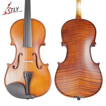 TONLAMA Marka Sanat Çizgili Akçaağaç Akustik Keman Violino Keman Yaylı Enstrüman için Tam Aksesuarlar ile Acemi Öğrenciler