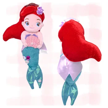 20cm Disney Anime Karikatür Küçük Denizkızı Dolması peluş oyuncak Kawaii Sevimli Yumuşak Peluş Oyuncaklar Bebek Anahtarlık Kolye Çocuk Hediye 0