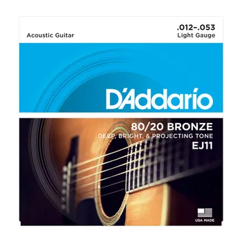 D'addario Daddario Bronz / Fosfor Bronz Akustik Gitar Dizeleri EJ10 EJ11 EJ12 EJ13 EJ15 EJ16 EJ17 EJ26