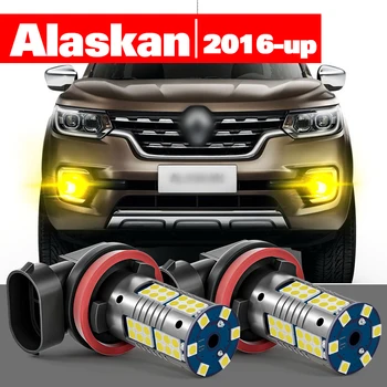 Renault Alaskan için 2016-2021 Aksesuarları 2 adet LED Sis Lambası 2017 2018 2019 2020 0