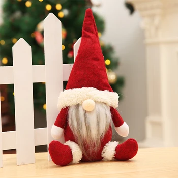 Santa Rudolph Bebek doğum günü hediyesi Ev yılbaşı dekoru Meçhul Orman Yaşlı Gnome Santa Bebek Çocuk Oyuncak Hediyeler Noel Süs 1