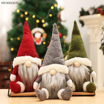 Santa Rudolph Bebek doğum günü hediyesi Ev yılbaşı dekoru Meçhul Orman Yaşlı Gnome Santa Bebek Çocuk Oyuncak Hediyeler Noel Süs 5