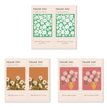 50 Adet / 25 Sayfalık Çiçek Teşekkür Ederim Çıkartmalar Mühür Etiketleri Çıkartmalar Hediye dekorasyon çıkartmaları Küçük İş Vintage Ambalaj Çıkartmaları