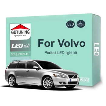 LED İç Ampul Kiti Volvo V70 V50 V60 XC60 XC70 XC90 C30 C70 S40 S60 S70 S80 S90 Araba Dome Araç Gövde Lambası Canbus