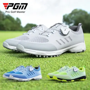 PGM Golf spor ayakkabı Kadınlar için Nefes Örgü Golf Sneakers Kadın Ultra hafif Kaymaz ayakkabı Dönen Toka rahat ayakkabılar