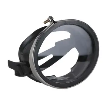 Oval Klasik Tek su geçirmez Temperli Cam Lens Şnorkel Silikon Dalış Maskesi