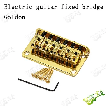 Elektro gitar sabit köprü dize plaka aracılığıyla 6 modu kısa gitar köprü alt giyebilir dize elektrik gitar aksesuar 1