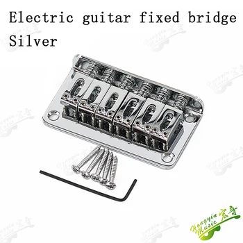 Elektro gitar sabit köprü dize plaka aracılığıyla 6 modu kısa gitar köprü alt giyebilir dize elektrik gitar aksesuar 2
