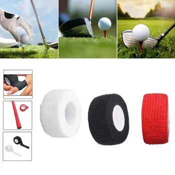 Evrensel Golf Kavrama Anti-Skid Tam Pamuk Elastik Golf Parmak Wrap Spor Destek Sıkıştırma Yapıştırıcı Bandaj Bant 5 cm x 4.5 m