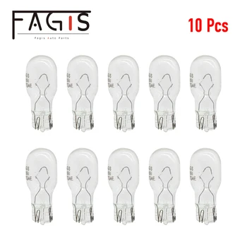 Fagıs 10 adet Temizle Cam Sıcak Beyaz T15 W16W Halojen Lamba 12V 16W İç ışık park lambası Halojen ampuller