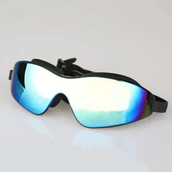 Kaplama Büyük Çerçeve yüzme gözlükleri Profesyonel Anti-sis UV Koruma Su Geçirmez Yüzmek Gözlük Yetişkin Erkek Kadın yüzücü gözlükleri