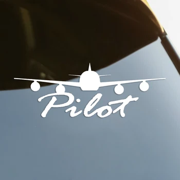 Uçak Pilot Kalıp Kesim Vinil Çıkartması Araba Sticker Su Geçirmez Otomatik Dekorları Araba gövde koruyucu Arka Cam Dizüstü Seçin Boyutu # S60302