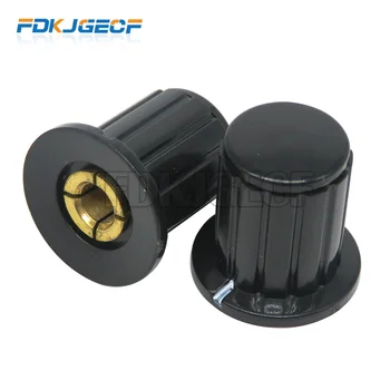 5 ADET Lot Siyah Gri Potansiyometre Topuzu Ayarlanabilir 4mm 6mm 6.35 mm Uç Dia. Kablolu Potansiyometre Kapağı WXD3 - 13 WXD3-12 3590S