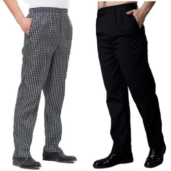 Yeni stil Şef pantolon sonbahar ve kış şefler zebra pantolon tulum çizgili pantolon ekose pantolon mutfak erkekler 6 çeşit