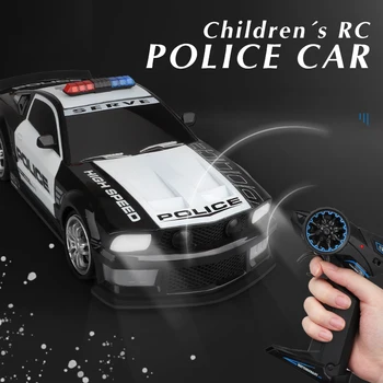 1/12 Büyük RC Araba 2.4 G Elektrikli Araba Çocuklar için Polis Arabaları Modelleri Yüksek Hızlı Radyo Kontrollü Off-Road Sürüklenme araç Erkek Çocuklar 2