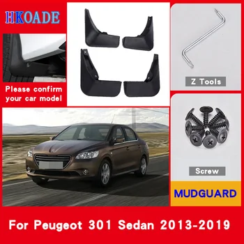 Araba Çamurluk Çamur Flaps Peugeot 301 2013-2019 İçin Çamurluklar Splash Muhafızları Çamurluk Çamurluklar Araba Çamurluk Aksesuarları Araba Çamurluk