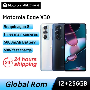 Küresel ROM Motorola MOTO Kenar X30 5G Smartphone Snapdragon 8 Gen 1 6.7 