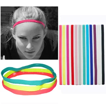 1 Adet Yoga Bandı Yüksek Elastik Ter Emici Anti-Skid Evrensel Kafa Bandı Kadınlar için Spor Salonu spor futbol topu Yüz Yıkama Şapkalar