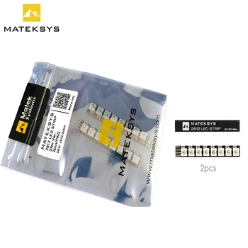 2 adet MATEKSYS Matek kol ışık LED 2812 LED şerit İNCE 57*8mm kurulu FPV LED Drone kol ışık BetaFlight INAV 4