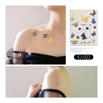 Geçici Dövme Çıkartmalar Su Geçirmez Kol Klavikula vücut sanatı yapışkanı Tek Kullanımlık kelebek tatouage temporaire Kadınlar İçin Kız