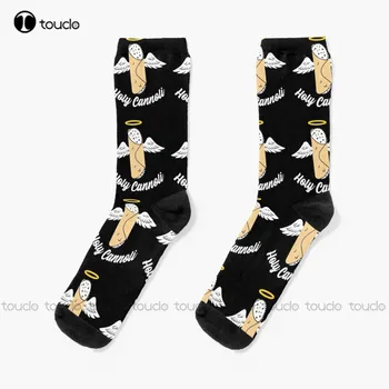 Yeni Kutsal Cannoli komik çoraplar komik çoraplar Kadınlar İçin Kişiselleştirilmiş Özel Unisex Yetişkin Çorap Popülerlik Hediyeler