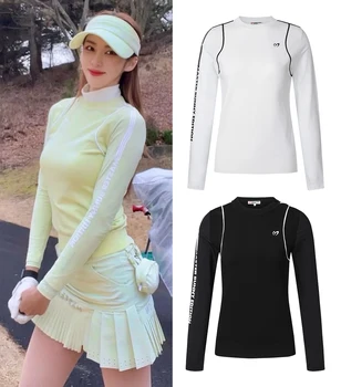 Golf gömlekleri İlkbahar Yaz Örgü Uzun Kollu kadın Buz Kollu Golf Üst UV koruma hafif soğutma kollu Golf Kıyafetleri