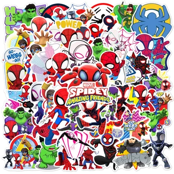 10/30/50 adet Disney Örümcek Adam ve Onun İnanılmaz Arkadaşlar Graffiti Sticker Çıkartmaları DIY Dizüstü Telefon Gitar Karikatür Sticker Çocuk Oyuncakları