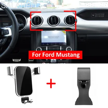 Araba telefon tutucu Ford Mustang 2015 2016-2018 İçin Hava Firar Çıkışı İç Dashboard Cep Standı Tutucu Araba akıllı telefon tutucu