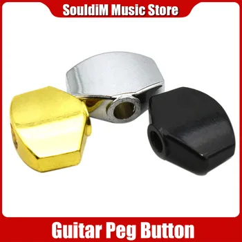 6 adet Gitar Peg Düğmeler Kolları Kolu Küçük Metal Gitar Tuning Kazıklar Tuşları Tuner Makine Başkanları Değiştirme