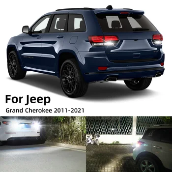 2 ADET Jeep Grand Cherokee 2011-2021 İçin LED Yedekleme Back Up Ters lamba ampulü Canbus İç Dış