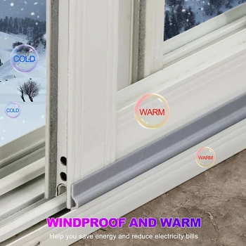 Pencere Sızdırmazlık Şeridi Ses Yalıtımı Tamamen Kapalı S tipi Kendinden yapışkanlı Esnek Ses Geçirmez Köpük Rüzgar Geçirmez Toz Geçirmez Kış