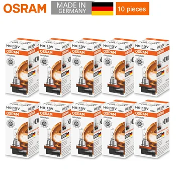10 adet OSRAM H9 12 V 65 W PGJ19-5 3200 K 64213 orijinal hat ampul standart başkanı ışık otomatik lamba OEM kalite almanya toptan