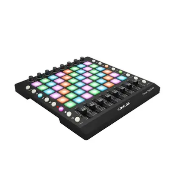 WORLDE PAD48 Taşınabilir USB MIDI Davul Pad DJ Denetleyici 48 Pedleri RGB Arkadan Aydınlatmalı Kayıt MIDI Denetleyici 0