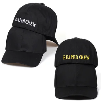 Yeni SOA Siyah Şapka Anarşi Reaper Ekip Gömme beyzbol şapkası Kadın Erkek Harfler İşlemeli Şapka Hip Hop Şapka Erkekler İçin