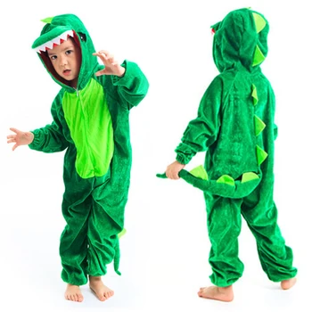 Sevimli Çocuklar Hayvan Dinozor Kugurumi Kostüm Cosplay Erkek Çocuk Yeşil Siyah Anaokulu Okul Parti Öğrenci Oyunu Rol Oynamak Takım Elbise