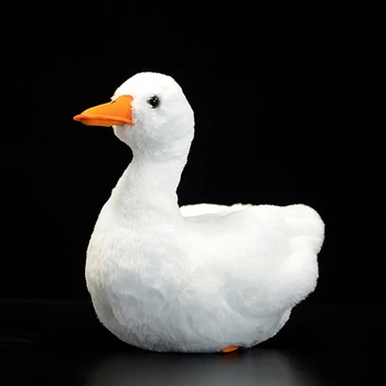 Yumuşak Çağrı Ördek Dolması Peluş Oyuncaklar Sevimli Beyaz Pet Ördek Gerçekçi Hayvanlar Bebekler Simülasyon Topluca Bebek Çocuk Aldult Hediye Orijinal
