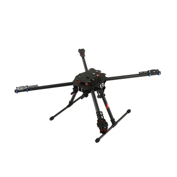 Tarot FY650 TL65B01 Tam Katlanır Hexacopter 650mm 3 K Saf Karbon Fiber FPV Uçak Çerçeve Hava Fotoğrafçılığı için Drone