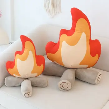 30 cm / 45 cm Komik Simülasyon Şenlik Ateşi peluş oyuncak Yumuşak Dolması Karikatür Yangın Bebek Oturma Odası yer minderi Yastık Dekor Hediye 0
