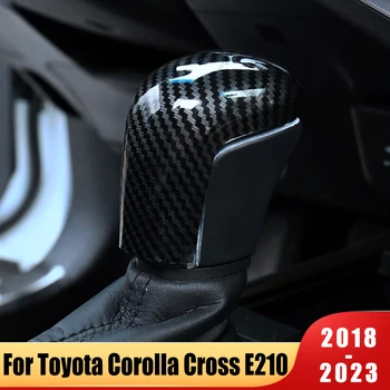 Toyota Corolla Cross için E210 Hibrid 2019 2020 2021 2022 2023 ABS manuel vites topuzu koruma kapağı Trim Çıkartmalar Aksesuarları
