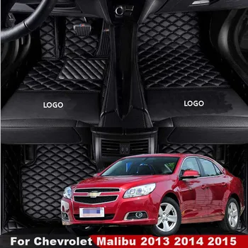 Chevrolet Malibu 2013 için 2014 2015 Özel Kilim Oto İç Deri Ayak Mat Pedleri Aksesuarları Araba-styling Araba Paspaslar