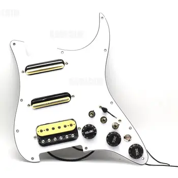 SSH Elektro Gitar Pickguard Pickup Singlecut Kablo Yüklü Kablolu Çift Bobin Gitar Seçim Guard Scratchplate Meclisi 1